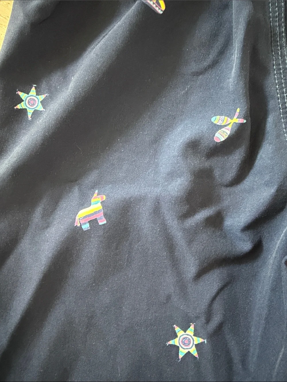 JACKS Navy Kids Swim Shorts with Fiesta Motif